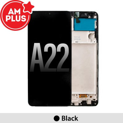 Samsung Galaxy A22 4G A225F AMPLUS OLED Screen Replacement Digitizer with Frame-Black Samsung Galaxy A22 4G A225F AMPLUS OLED Screen Replacement Digitizer with Frame-Black